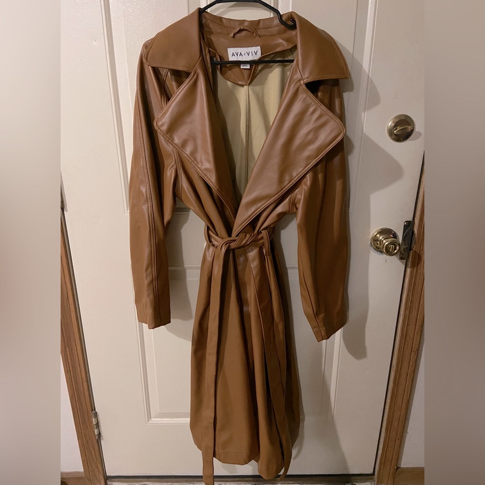 Ava & Vic Brown Trench Coat